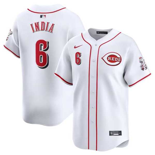 Men's Cincinnati Reds #6 Jonathan India White Home Limited Baseball Stitched Jersey Dzhi,We sell and wholesale Men's Cincinnati Reds #6 Jonathan India White Home Limited Baseball Stitched Jersey Dzhi on line form chian!